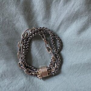 Two toned - Silver and Gold Chain Bracelet